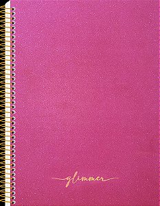 Caderno Colegial Capa Dura com 10 matérias Glimmer