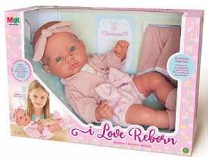 BONECA I LOVE REBORN MILK BRINQUEDOS