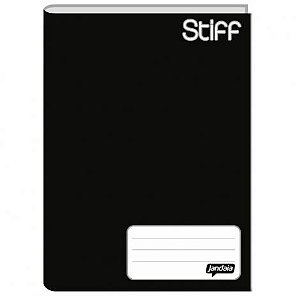 CADERNO BROCHURA 1/4 CD 96FLS STIFF PRETO FS JANDA