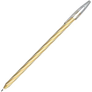 Caneta esferografica cis spiro gem 0,7MM ouro sert