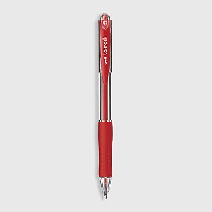 Caneta Laknock Retratil 0.7 mm Vermelha Uni-Ball S