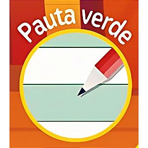 CADERNO BROCHURA 190X248MM CALIGRAFIA PAUTA VERDE