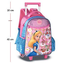 MOCHILA C/ RODINHA AC24648K ALICE NO PAÍS DAS MARA