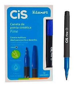 CANETA PONTA POROSA CIS FINE AZUL UNIDADE
