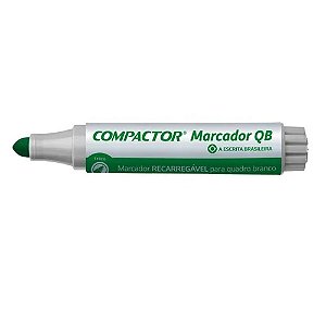 PINCEL MARCADOR RECARREGÁVEL QUADRO BRANCO VERDE COMPACTOR