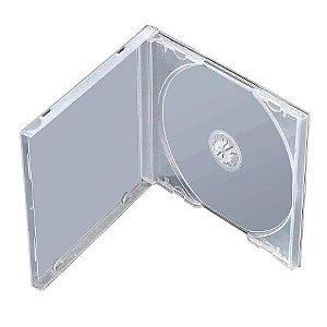 CAIXA PARA CD PADRAO 10.4MM TRANSPARENTE UNIDADE