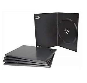 CAIXA PARA DVD SLIM 7MM PRETO