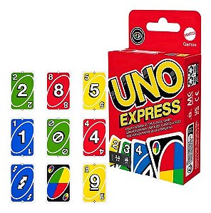 JOGO DE CARTAS UNO EXPRESS UNIDADE JDF56 - MATTEL