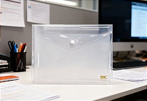 Pasta malote A4 Cristal c/Botao - Dac