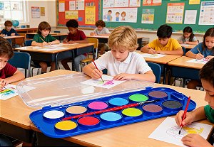 PASTILHAS DE AQUARELA GIOTTO ACQUERELLI 30MM 12 CORES