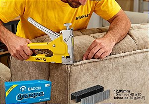 GRAMPO PARA GRAMPEADOR 23/10 GALVANIZADO 5000 GRAMPOS CAIXA 22110 - BACCHI