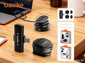MICROFONE SEM FIO BASIKE TIPO C BA MIC0007