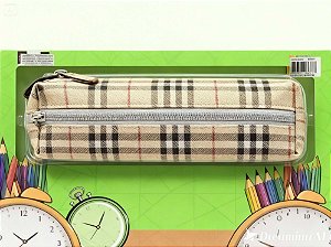 Estojo Escolar Xadrez Médio Sortido Daterra