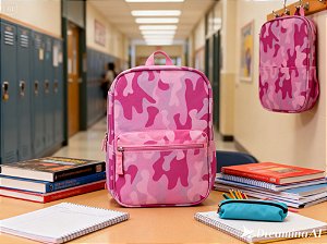 ESTOJO CASE CAMUFLADO 3 PARTES 1 ZIPER FEMININO SORTIDO