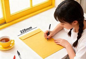 Envelope Saco Amarelo 162x229mm Tilibra – Envelope Ofício para Documentos