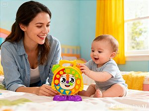 Relógio Didático SL JXP Brink – Brinquedo Educativo para Aprender as Horas
