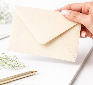 Envelope Visita Berilo 72x108mm 80g Romitec para Cartões e Convites
