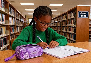 Estojo Escolar Duplo PR25045F Princesas Clio Style – 2 Zíperes Organizador Infantil