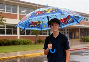 Sombrinha Infantil 19" 8 Varetas menino Mizpa