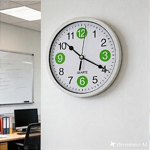 Relógio de Parede Redondo 16cm Colors – Compacto e Decorativo