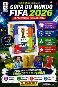Figurinhas Copa do Mundo FIFA 2026 Panini Envelope com 7 Unidades Oficial Panini