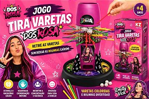 Jogo Tira Varetas Dos Rosa Infantil – Brinquedo de Habilidade e Coordenação