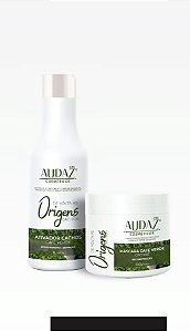 Kit Origens Café Verde com Máscara 500g e  Ativador de Cachos 1 Litro.