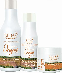 Kit Origens Maracujá Gelatina 500ml + Máscara 500g e Ativador 1 Litro.