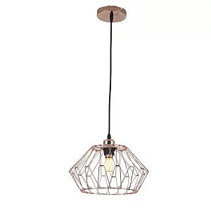 PENDENTE CONVERT-001R ROSE E27X1