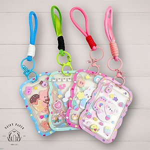 Chaveiro porta cracha divertido ursinhos versão 2