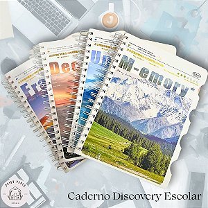 Caderno Discovery Escolar com divisória