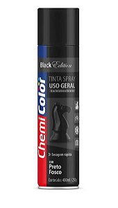 Tinta Spray Preto Fosco Chemicolor