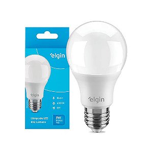 Lâmpada LED 9w Branca Fria Elgin