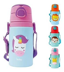 Garrafinha em aluminio buba unicornio