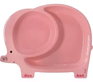 Pratinho com divisoria elefante buba rosa