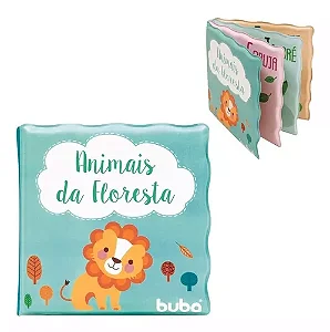 Livrinho de banho animais da floresta buba
