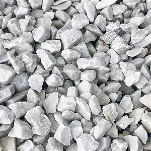 Pedrisco Branco para Jardim N°01 - 20kg