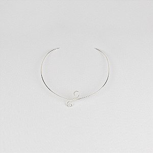 Choker Delicada Coleção Duo Aro Aberto