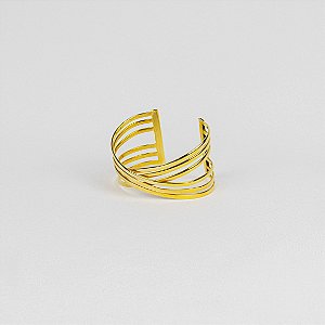 Bracelete Ajustável Sofisticado Linhas Entrelaçadas