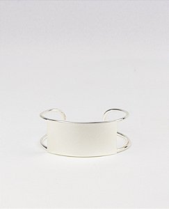 Bracelete Moderno Chapa de Metal Aberto