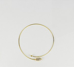 Choker Delicada Búzios e Orbe Minimalista