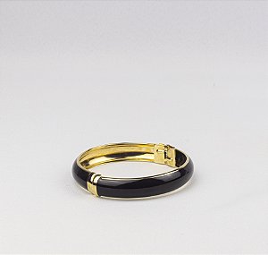 Bracelete Elegante Médio Esmaltado com Detalhe