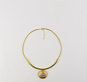 Cordão Sofisticado Esmaltado Coleção Orbes Colors