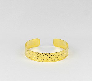 Choker Elegante Aberta Acabamento Martelado