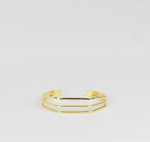 Bracelete Geométrico Coleção Traço Triplo