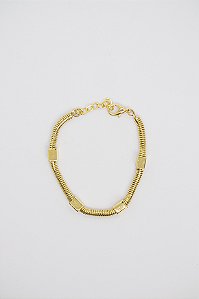 Pulseira Sofisticada Corrente Snake com Detalhes