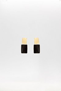 Brinco Coleção Duo Colors Duplo Esmaltado