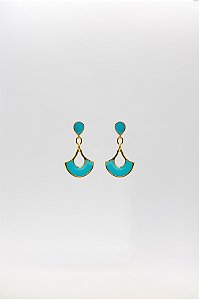 Brinco Sofisticado Boho Pendente Esmaltado