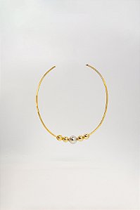 Choker Moderna Orbes Mix de Banhos Aberta