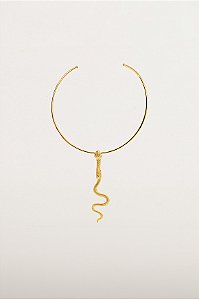 Choker Coleção Debora Textura Snake Aberta